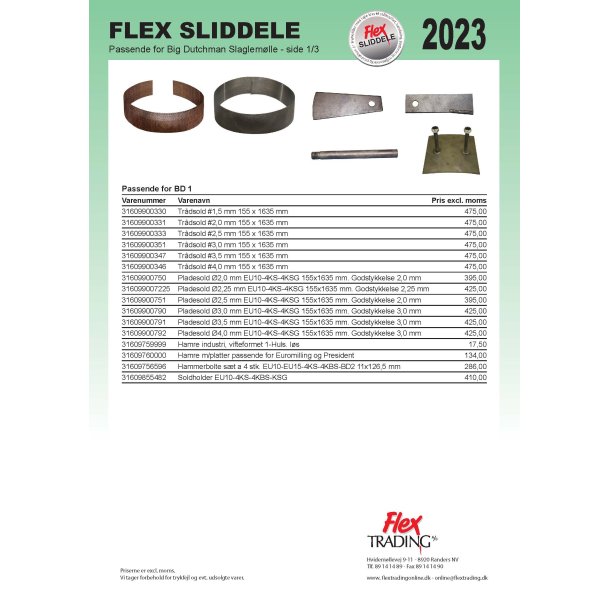 Flex Sliddele - Big Dutchmann Slaglemller 2023