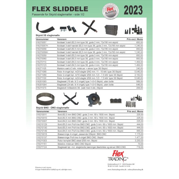 Flex Sliddele - Skjold Slaglemller 2023