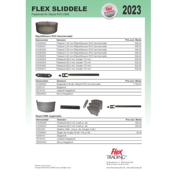 Flex Sliddele - Skjold RVO-DM6 2023