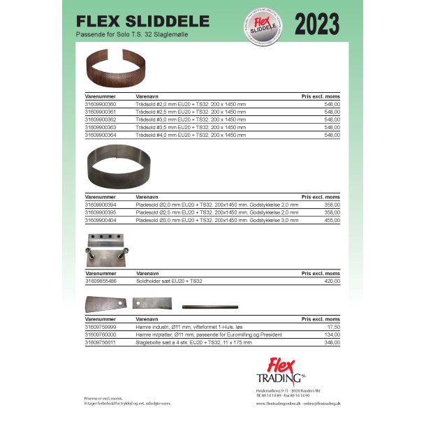 Flex Sliddele - Solo TS32 Slaglemller 2023