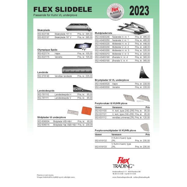 Flex Sliddele - Kuhn VL Underplove 2023