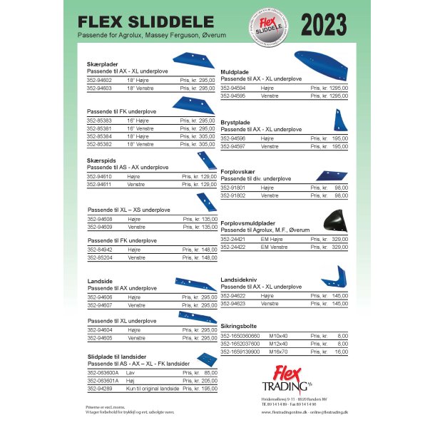 Flex Sliddele - verum, Agrulux, M.F. skr 2023