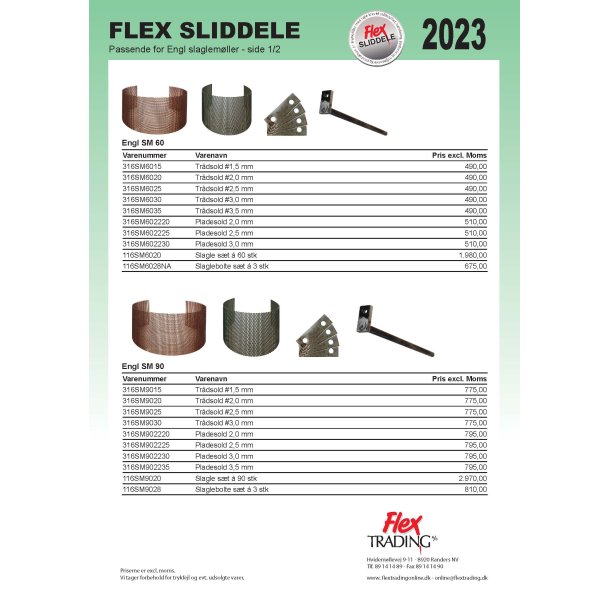 Flex Sliddele - Engl Slaglemller 2023