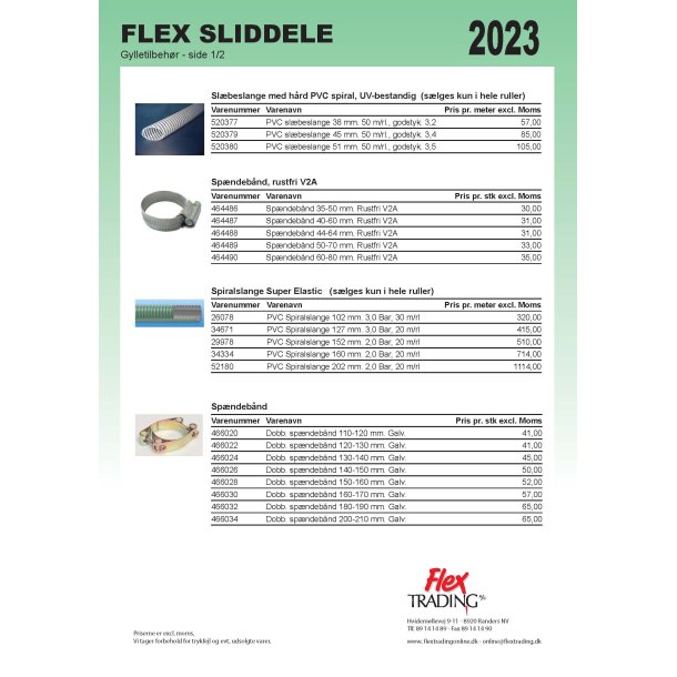 Flex Sliddele - Gylletilbehr 2023