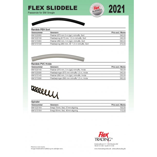 Flex Sliddele - BM Snegle 2021