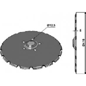 Tallerken flad, takket