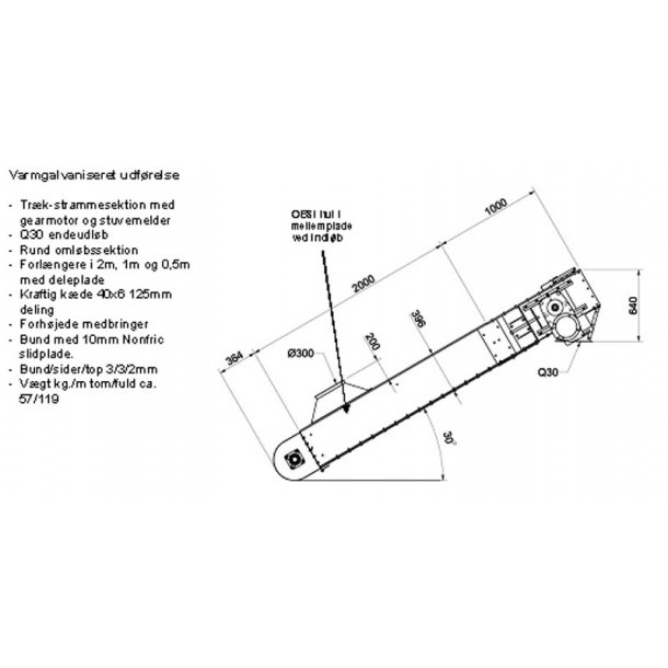 Kderedler SR100 5,5 m med skr udfrelse