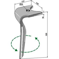 Rotorharvetnder Venstre K2500090