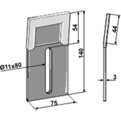 Afskrabere  52560010 belagt